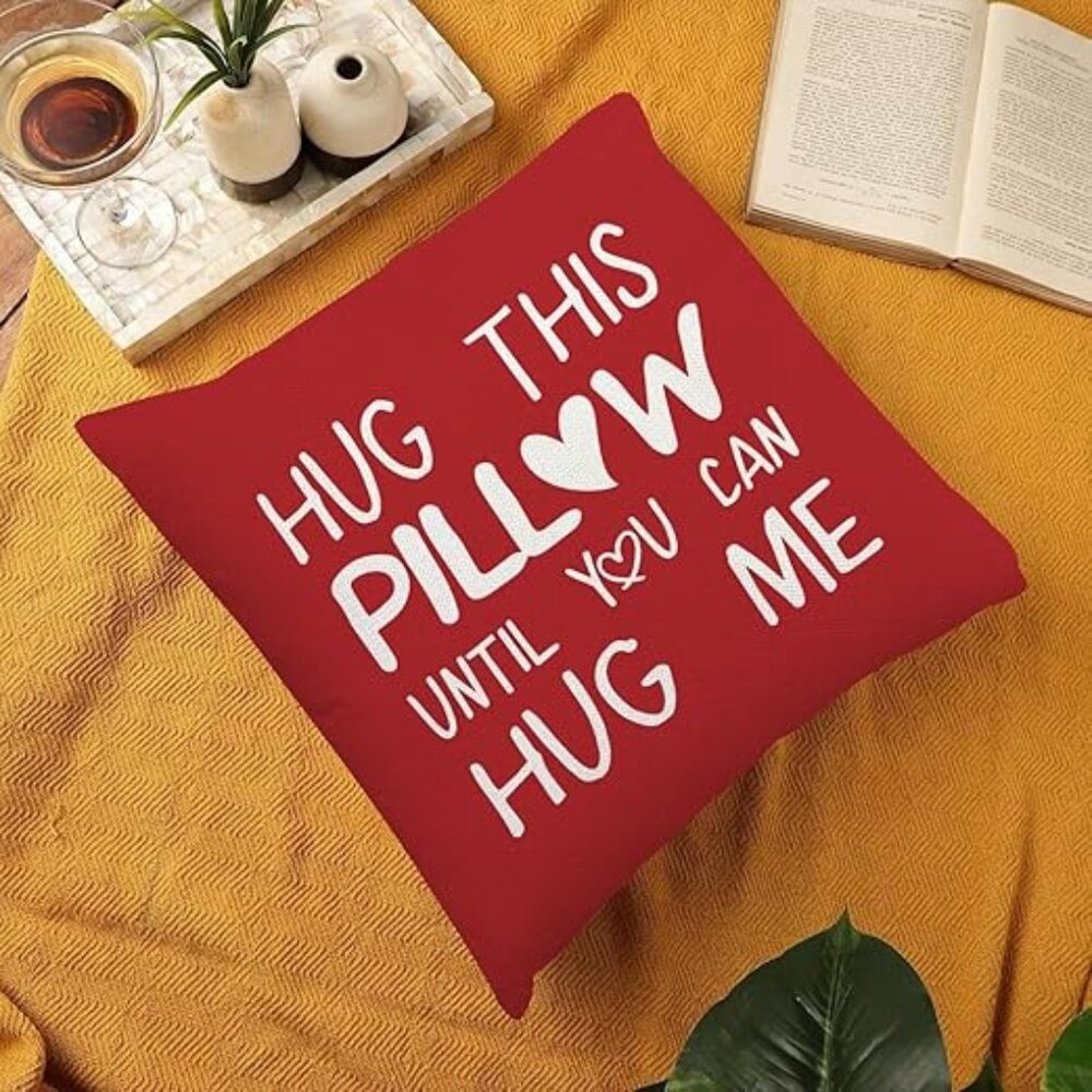 Love Pillow❤️Accent Throw Pillow Case Cover with Zipper -  Hug Pillow Hug Me - Picture 4 of 4